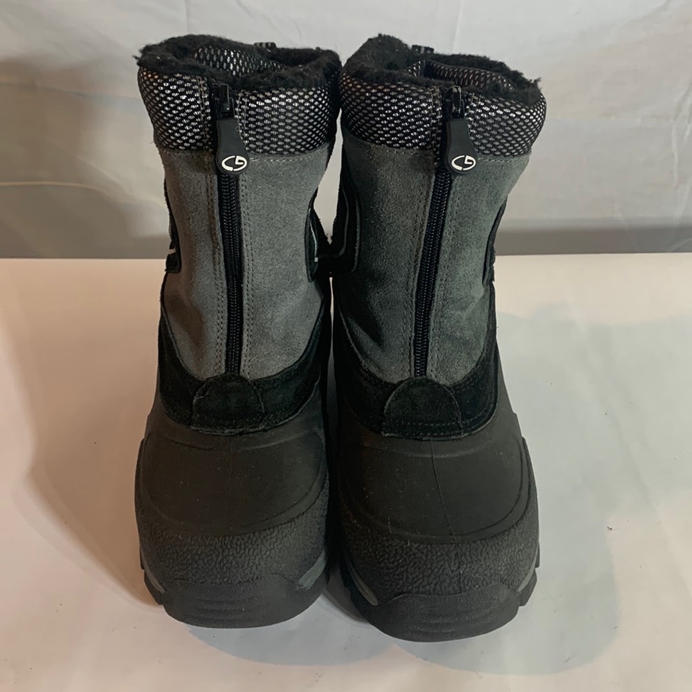 Champion black boots size 5 leather/fabric Man made materials faux Fur lining